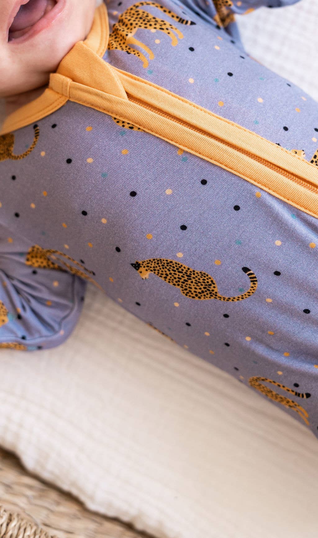 Leopard Bamboo Convertible Footie