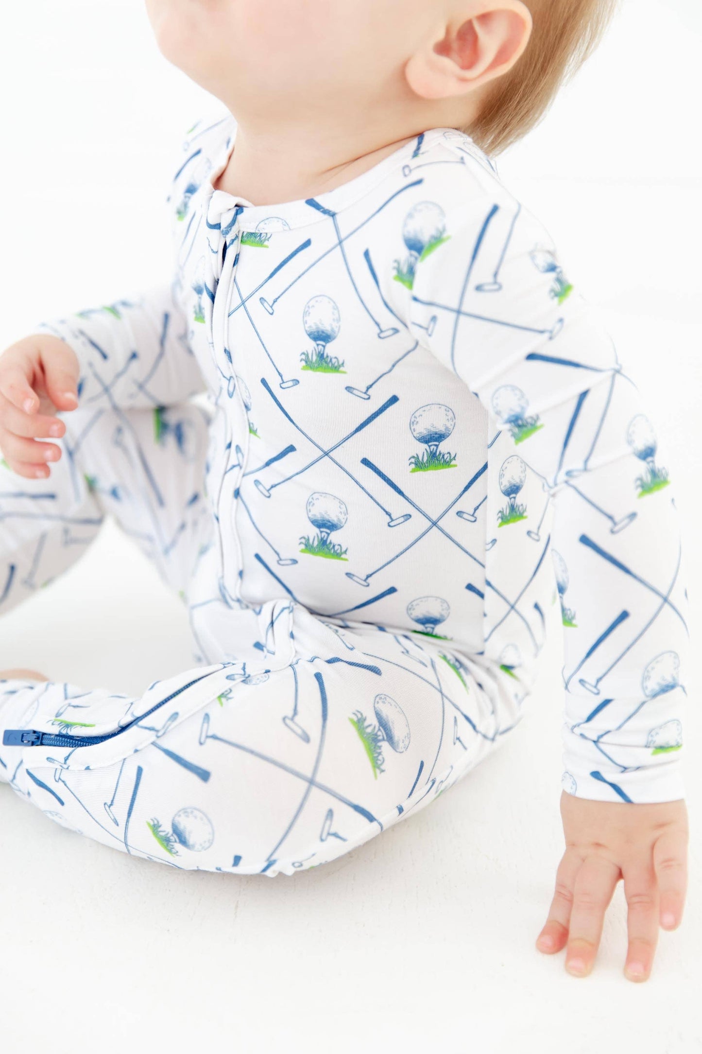 Perfect By Par Golf Baby Bamboo Convertible Footie Pajamas