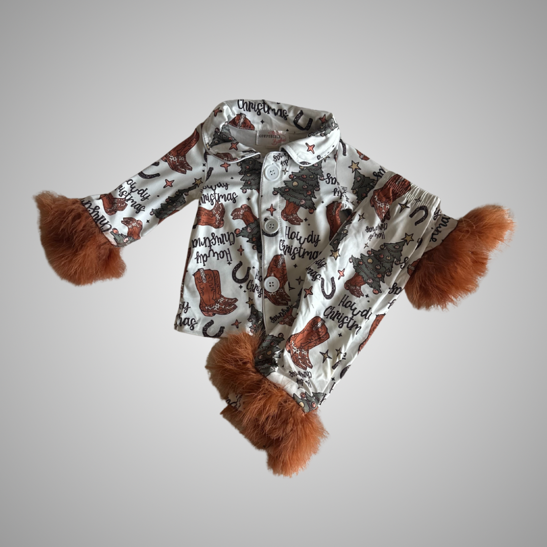Howdy Christmas w/Fur Loungewear