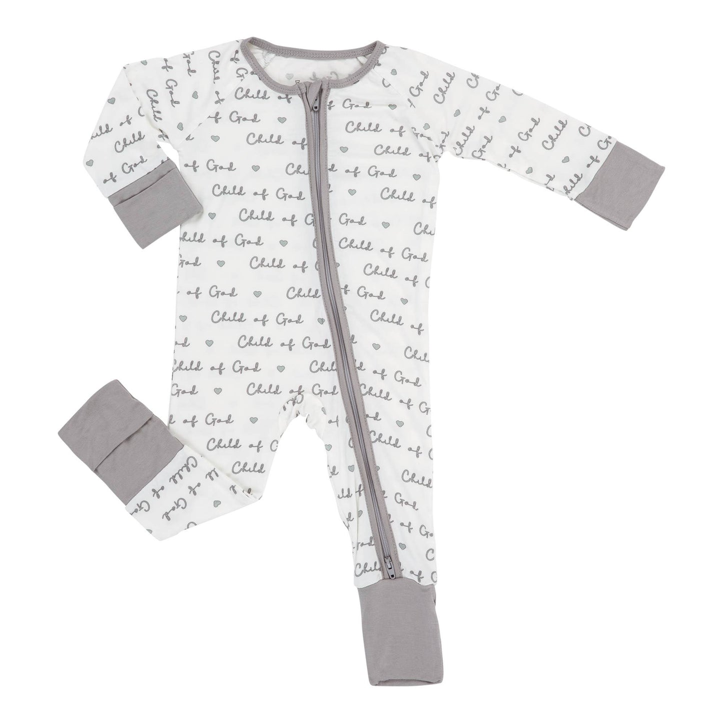 Child Of God Baby Bamboo 2-Way Zipper Baby Romper