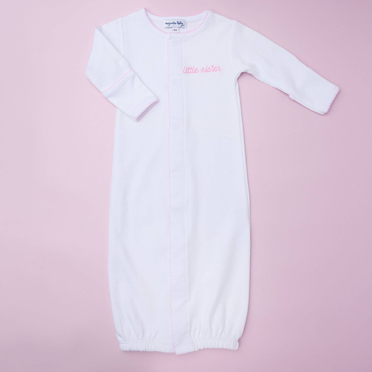Little Sister Embroidered Converter: Newborn