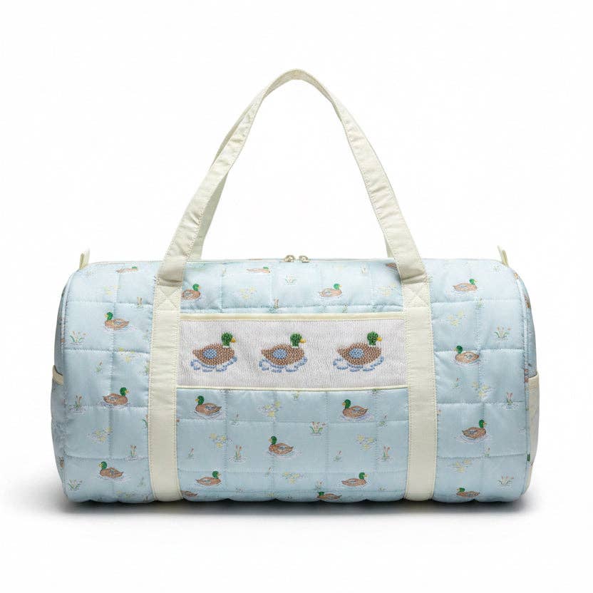 Carson and Friends Ducks on the Pond Smocked Duffel