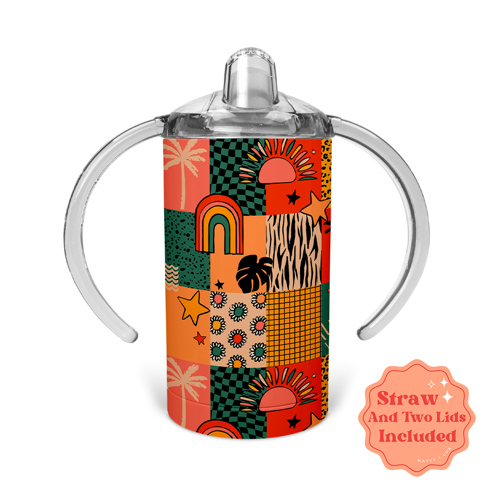 Summer Patchwork - Sippy Cup Kid Tumbler