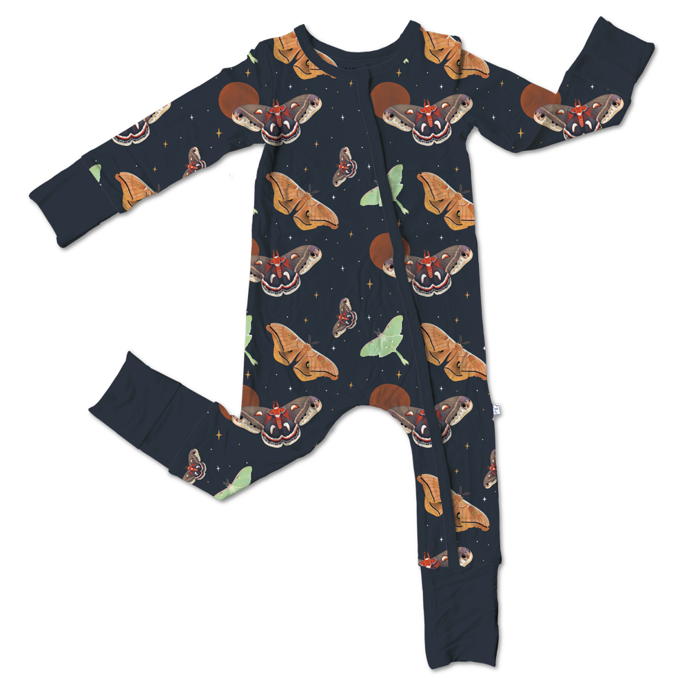 Gavin Bamboo Convertible Footie Pajamas: NB