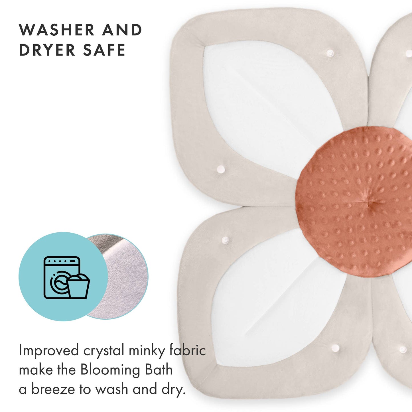 Lotus with Button Snaps: Cream/White/Olive
