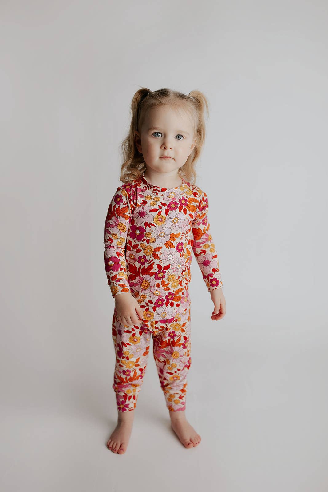 Wild Child Flower Jammies Kids Pjs & Lougewear: Newborn - 3 Montths