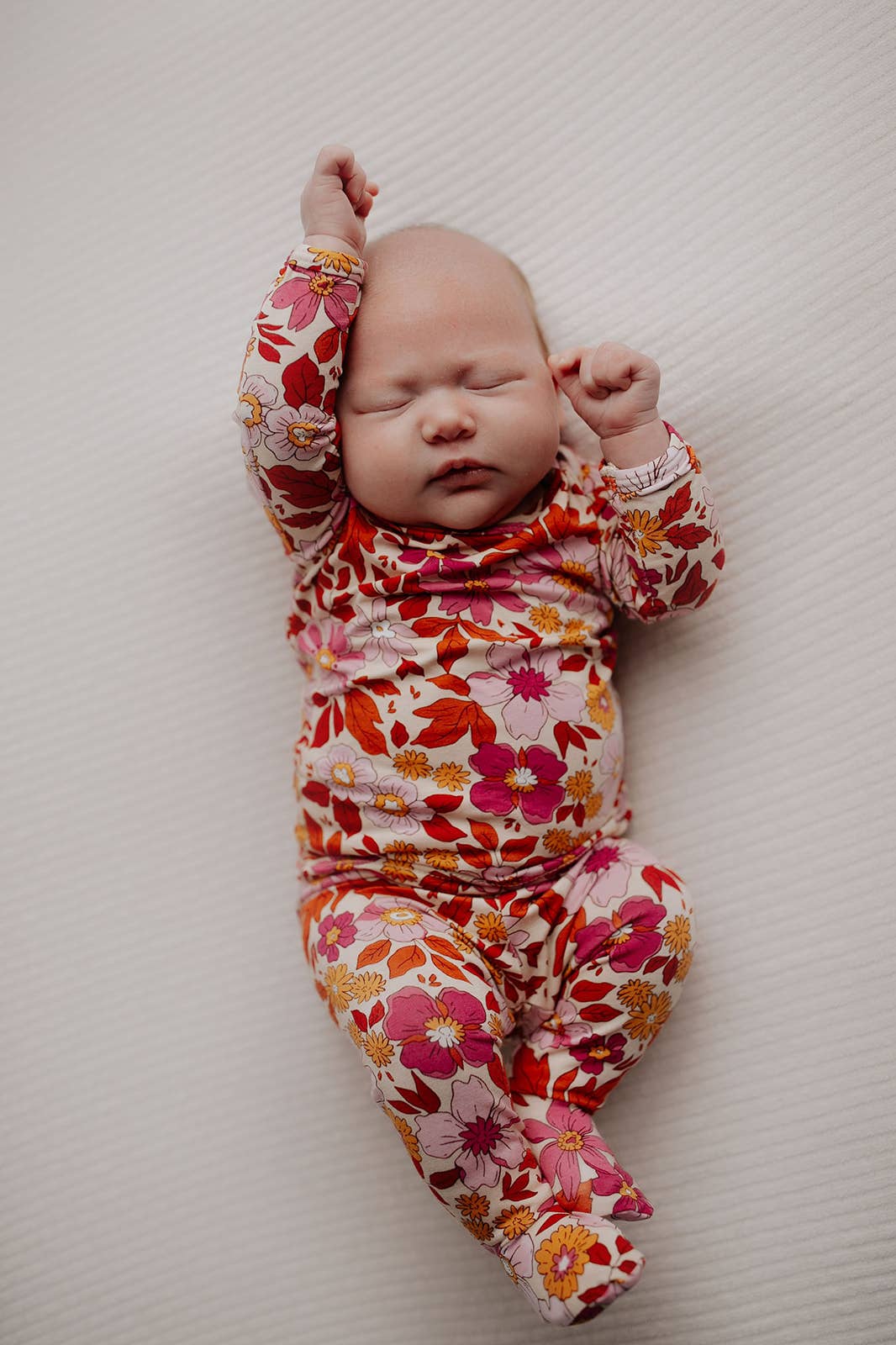Wild Child Flower Jammies Kids Pjs & Lougewear: Newborn - 3 Montths