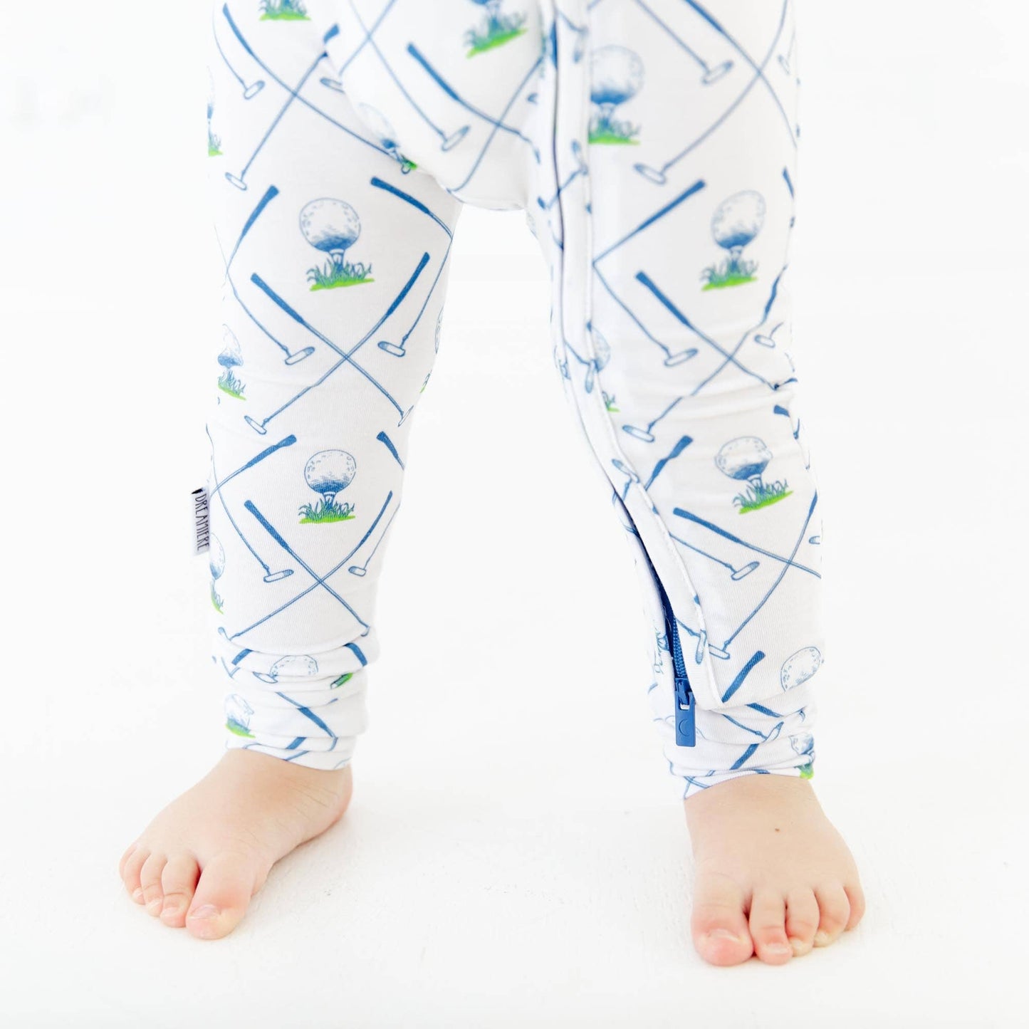 Perfect By Par Golf Baby Bamboo Convertible Footie Pajamas