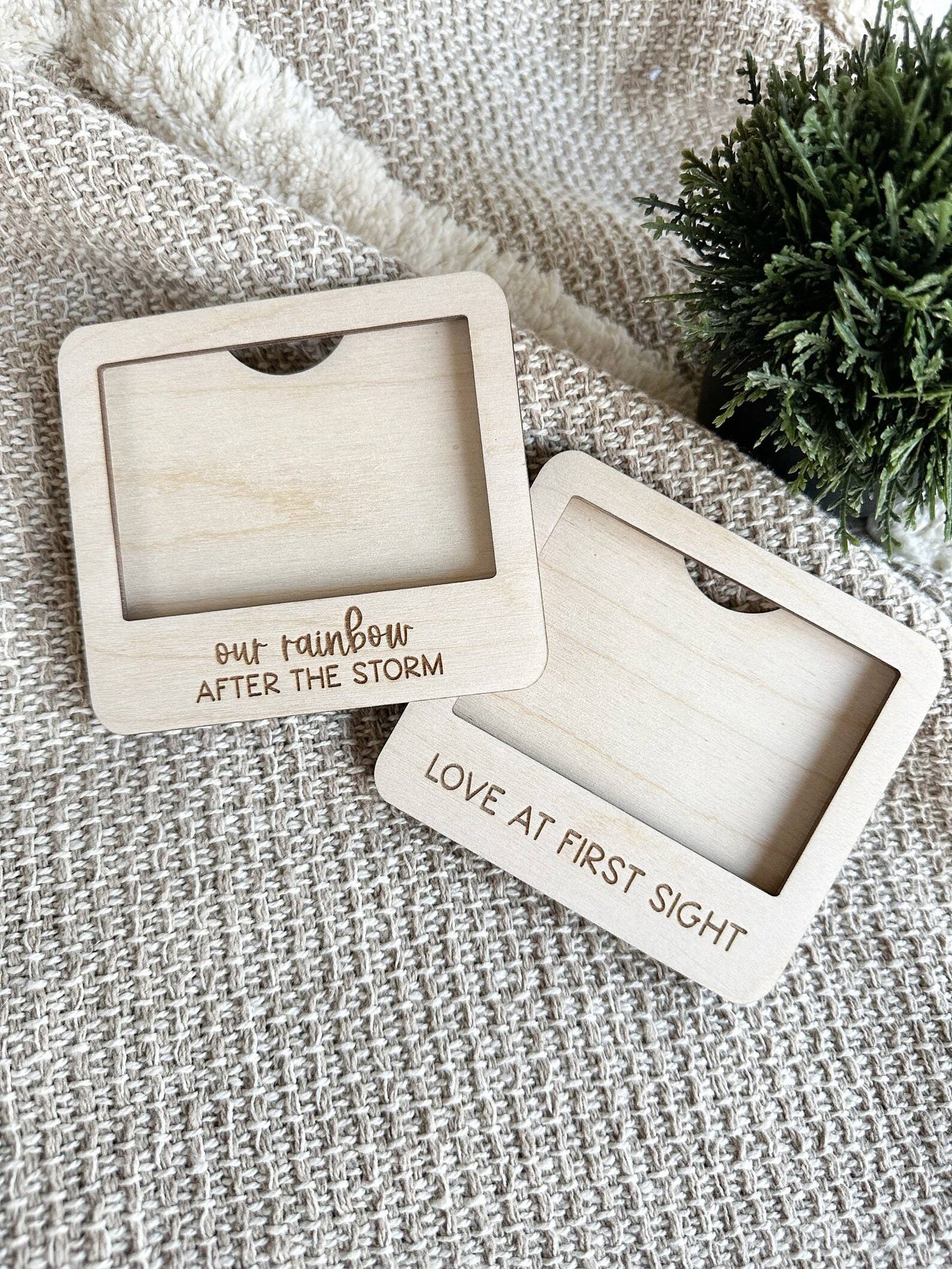 Ultrasound Photo Frame: Our Rainbow After The Storm