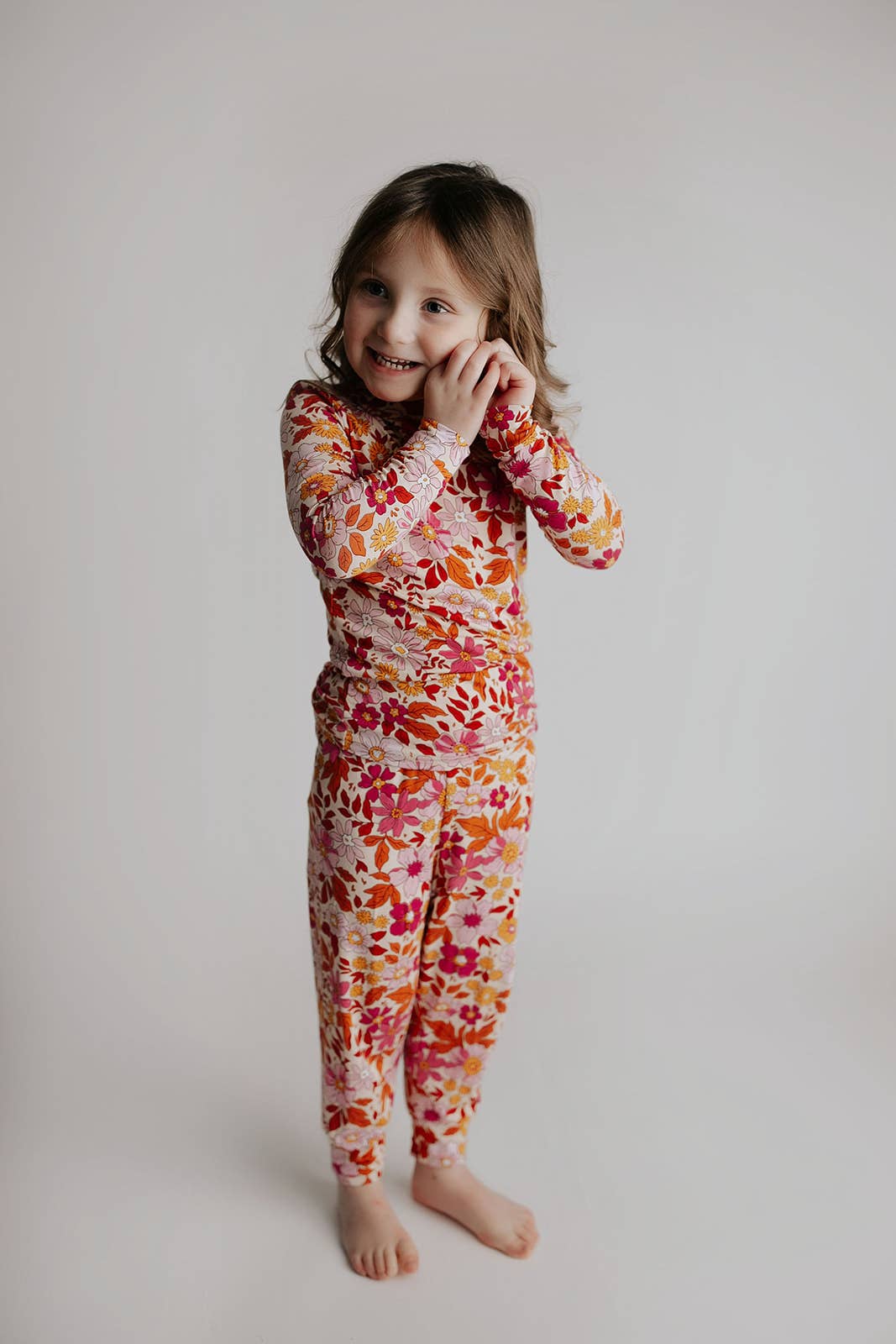 Wild Child Flower Jammies Kids Pjs & Lougewear: Newborn - 3 Montths