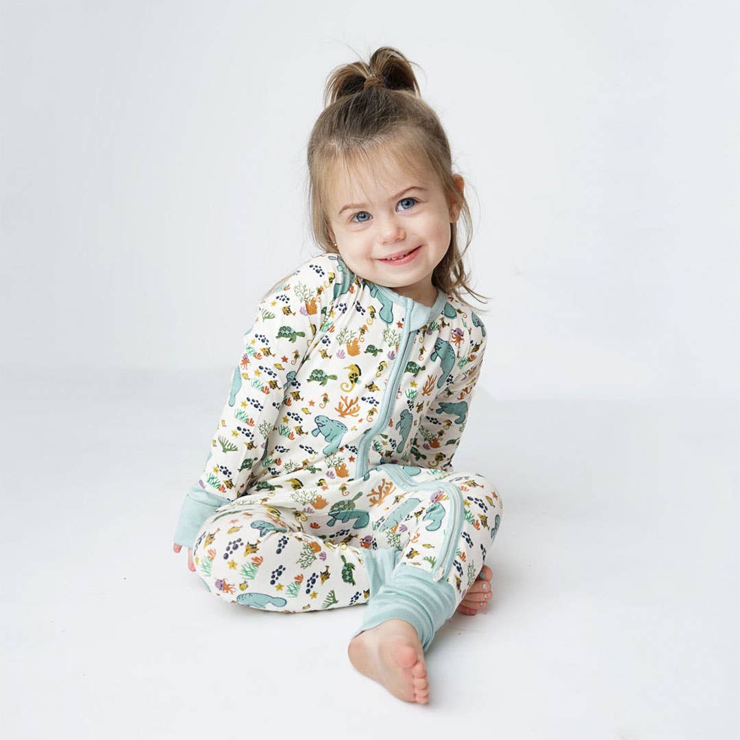 Manatee Bamboo Baby Romper