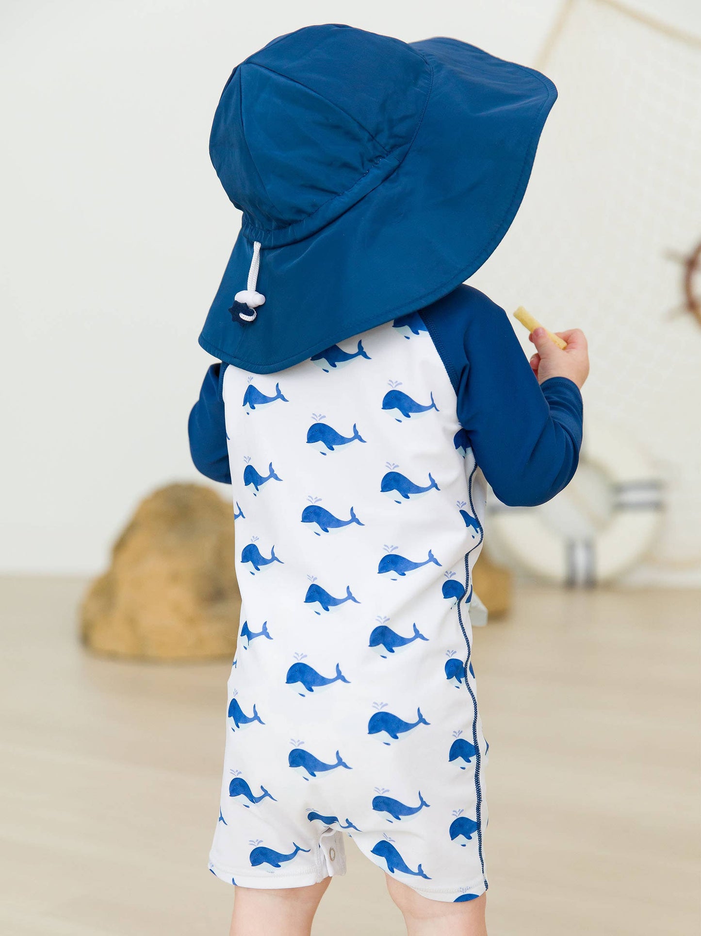 Whale Friends Long Sleeve One Piece Rash Guard