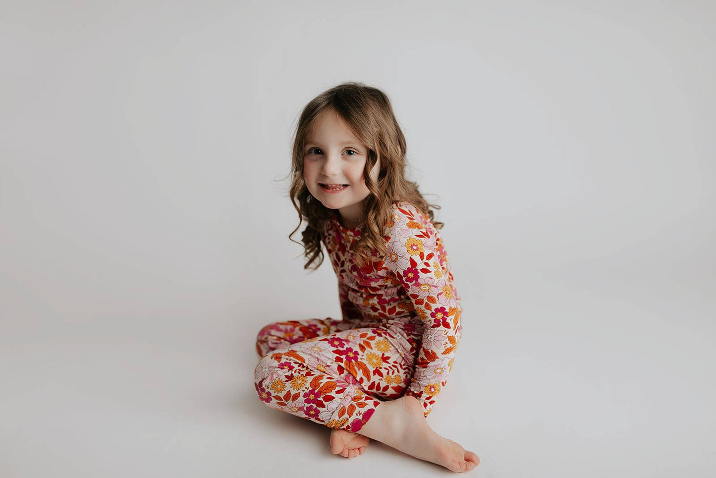 Wild Child Flower Jammies Kids Pjs & Lougewear: Newborn - 3 Montths