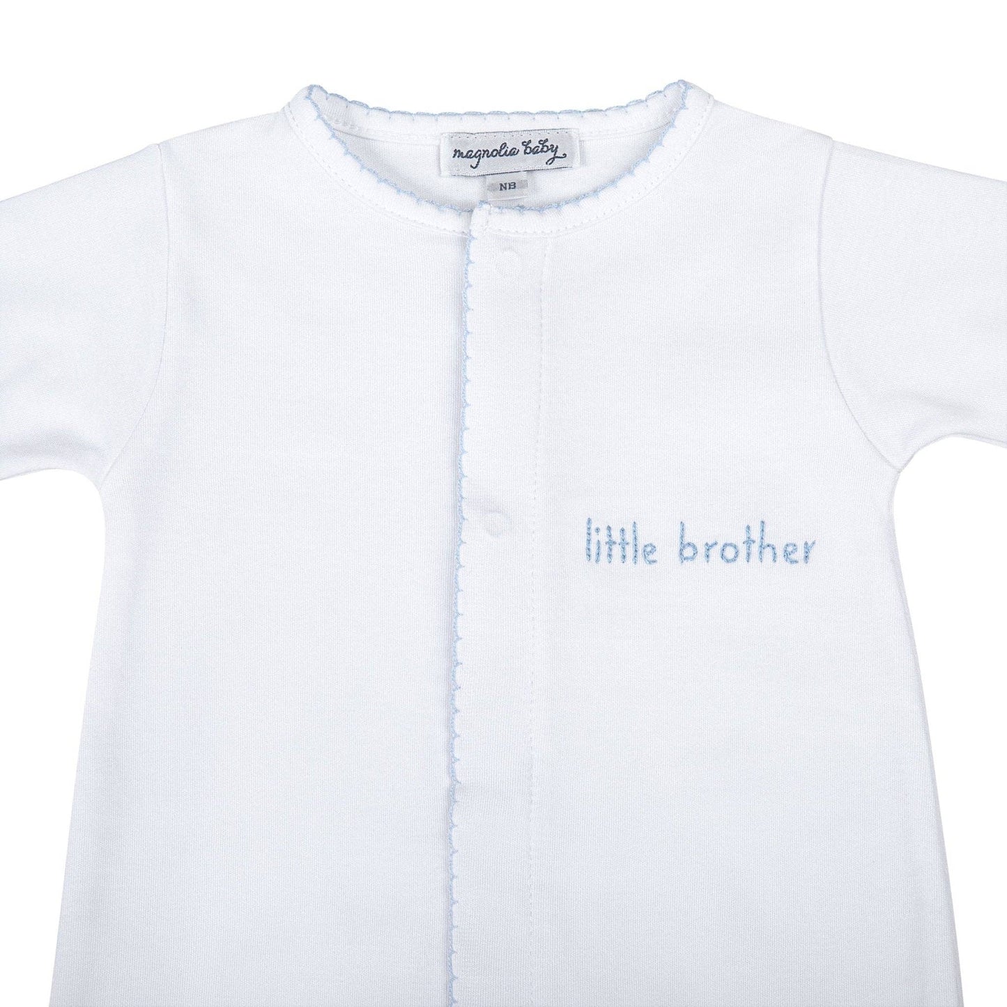 Little Brother Embroidered Converter: Newborn