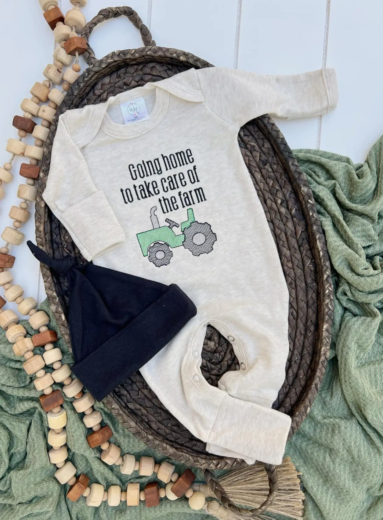Going Home To Take Care of the Farm Baby Outfit