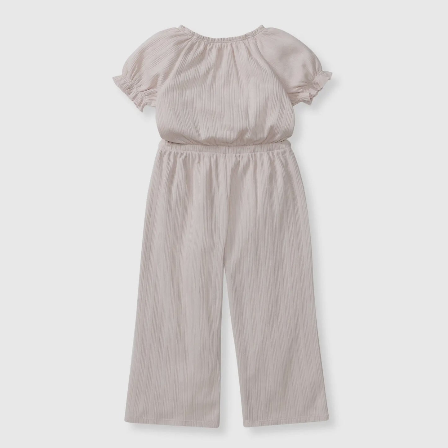 Pointelle Organic Girl Jumpsuit