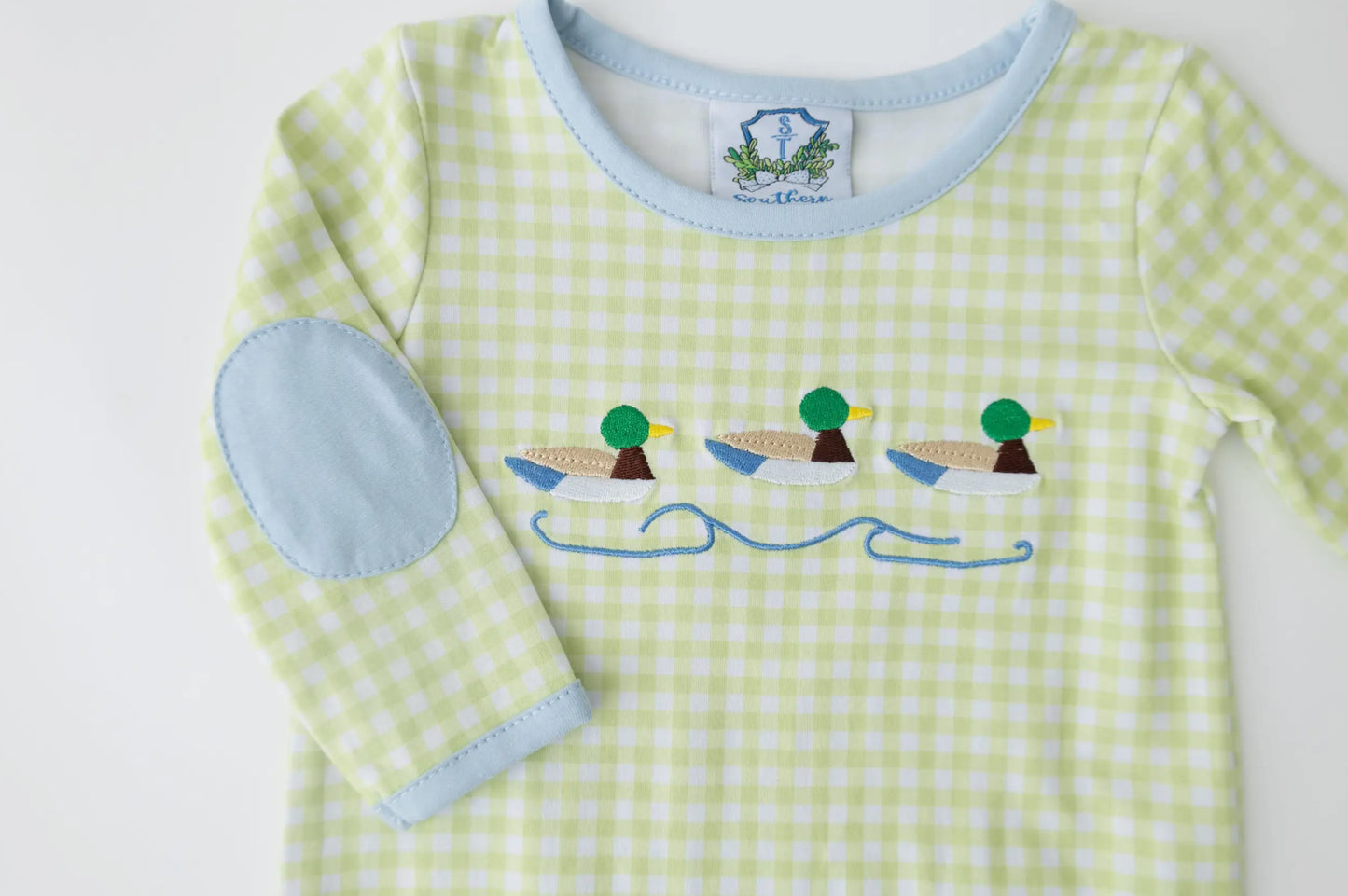Mallard Embroidered Boys Romper