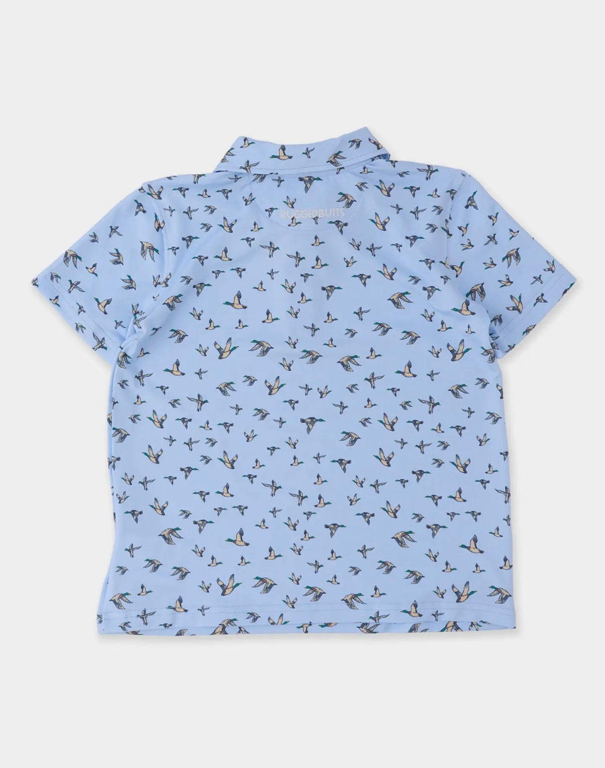 Boys Mallard Skies Knit Short Sleeve Performance Polo