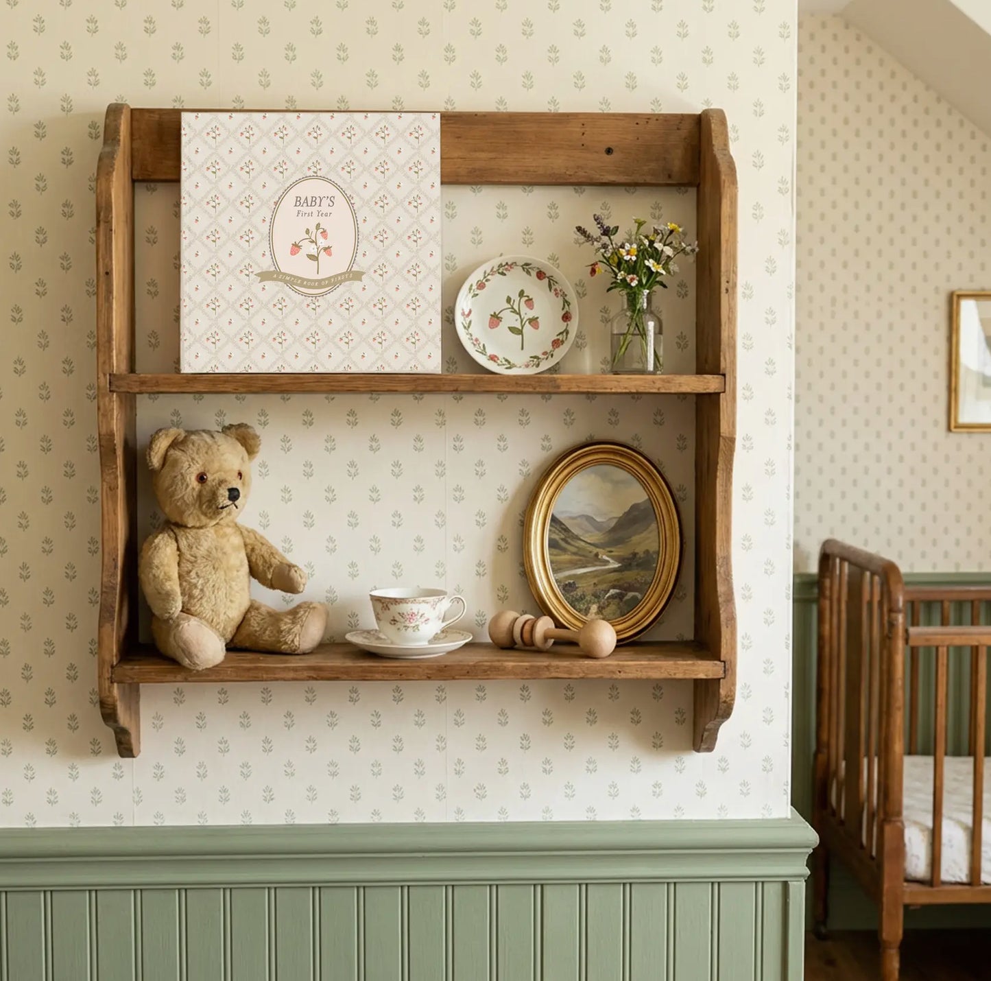 Cottage Garden Baby Memory Book