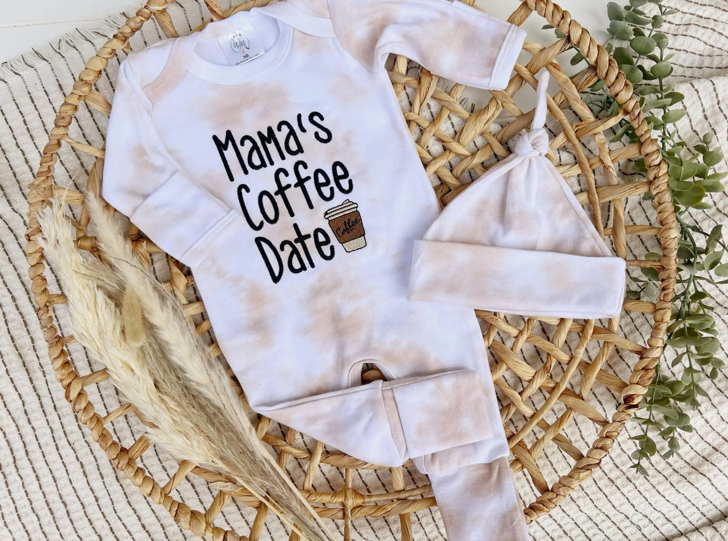 Mama's Coffee Date Baby Outfit