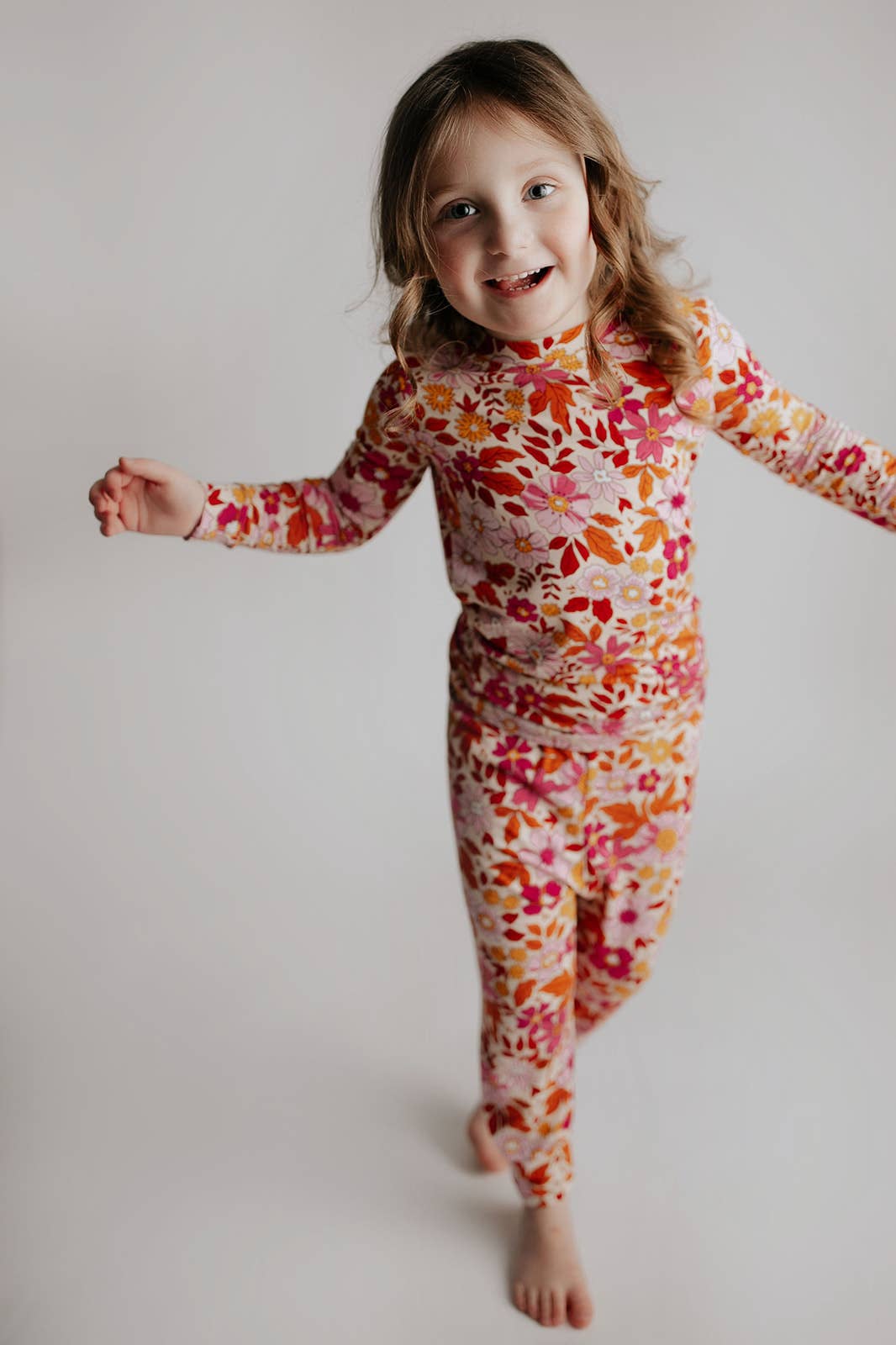 Wild Child Flower Jammies Kids Pjs & Lougewear: Newborn - 3 Montths