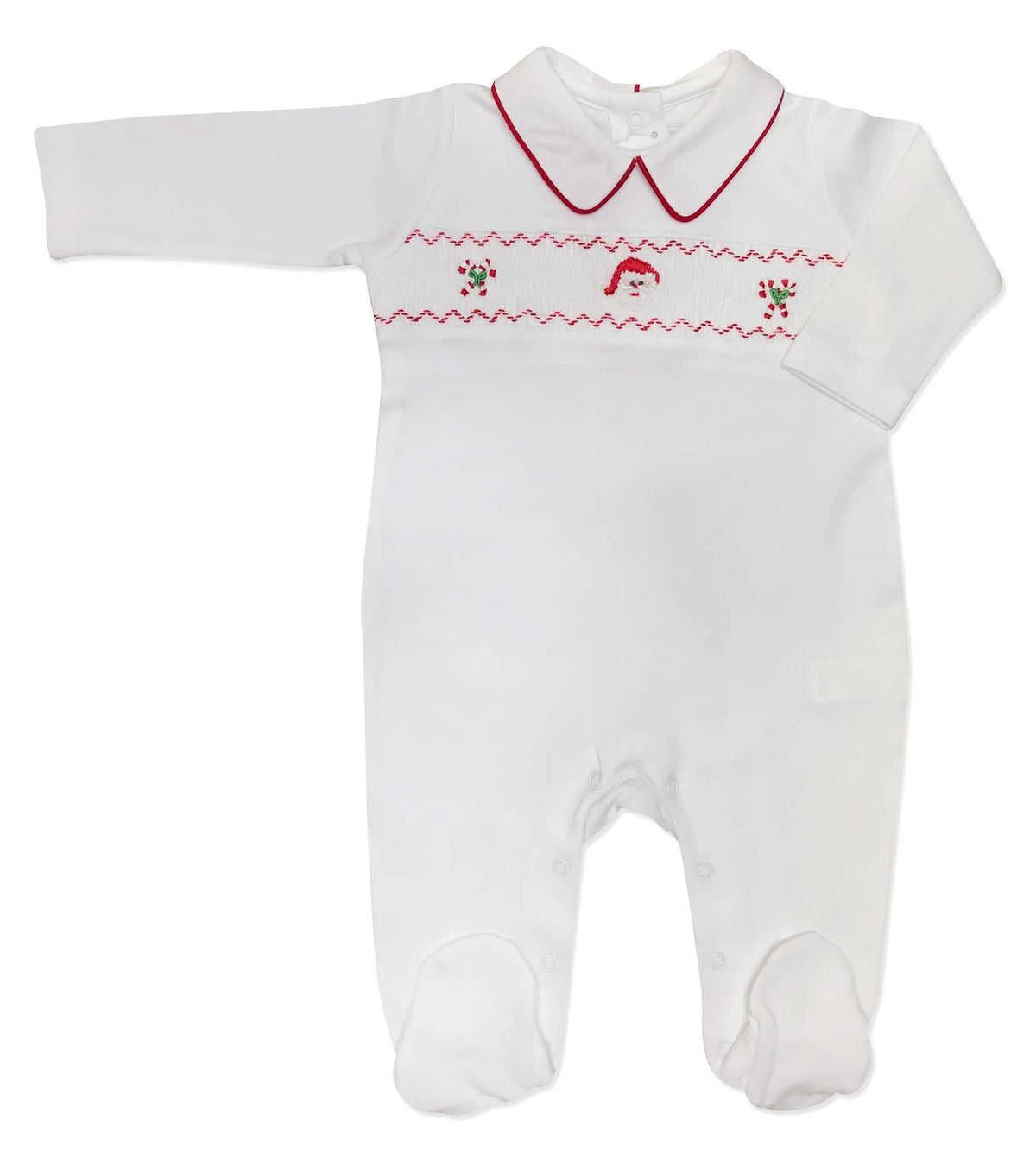 Christmas Boys Santa Pima Cotton Footie