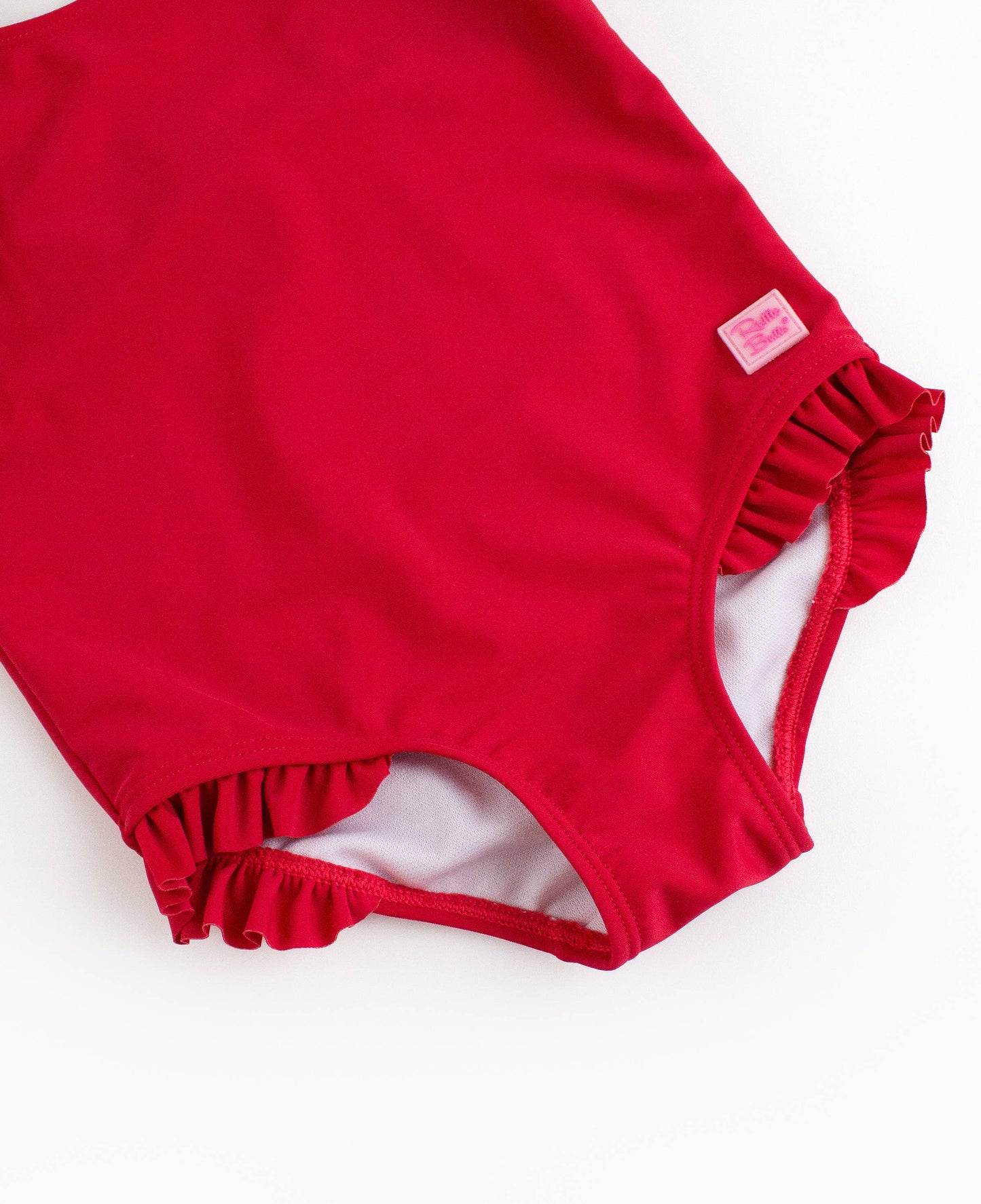 True Red Tie Shoulder One Piece