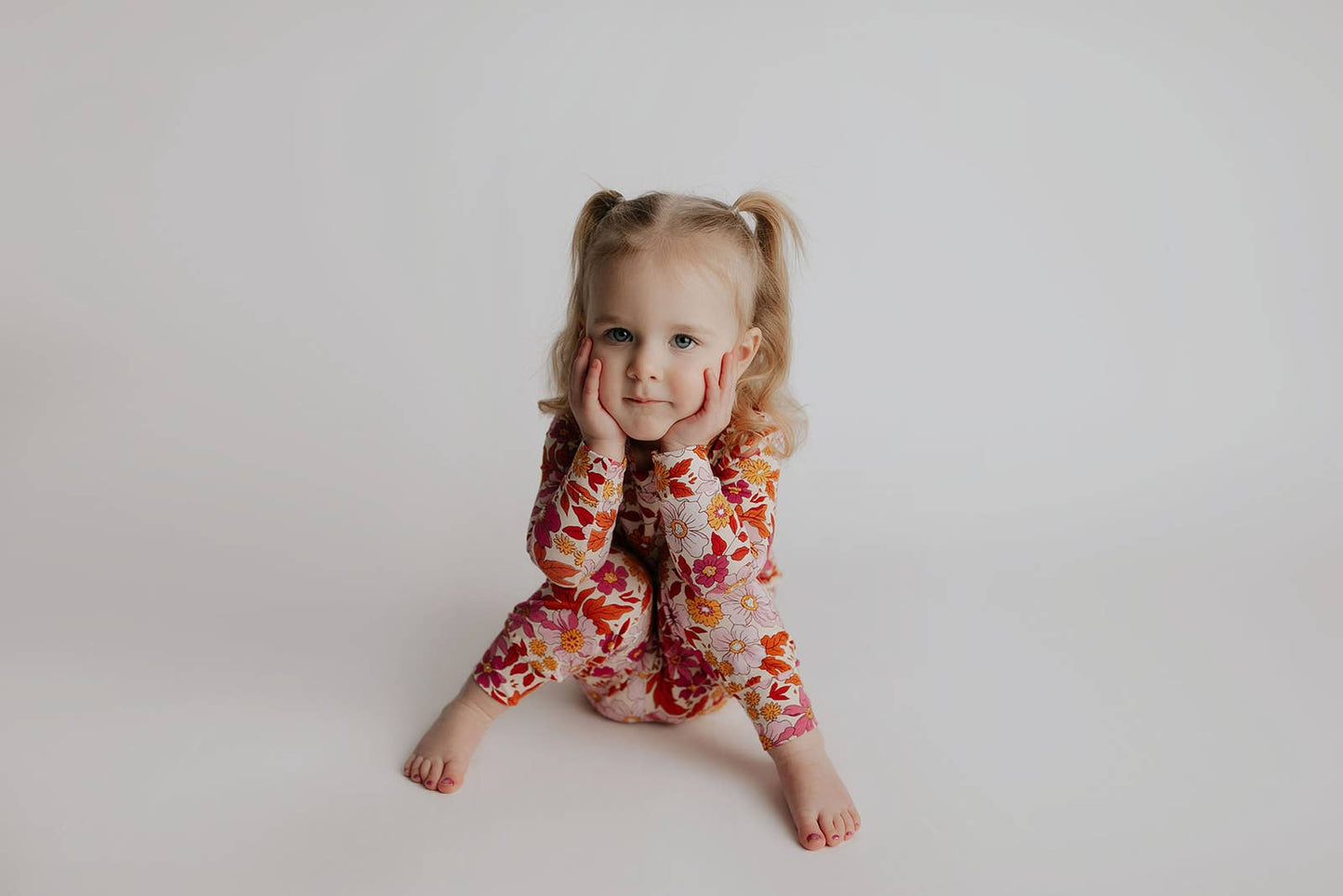 Wild Child Flower Jammies Kids Pjs & Lougewear: Newborn - 3 Montths