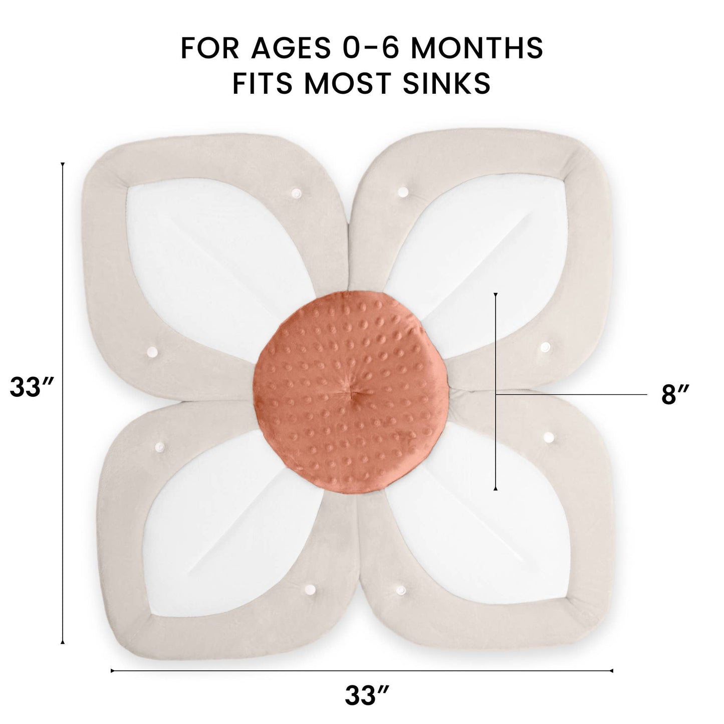 Lotus with Button Snaps: Cream/White/Olive