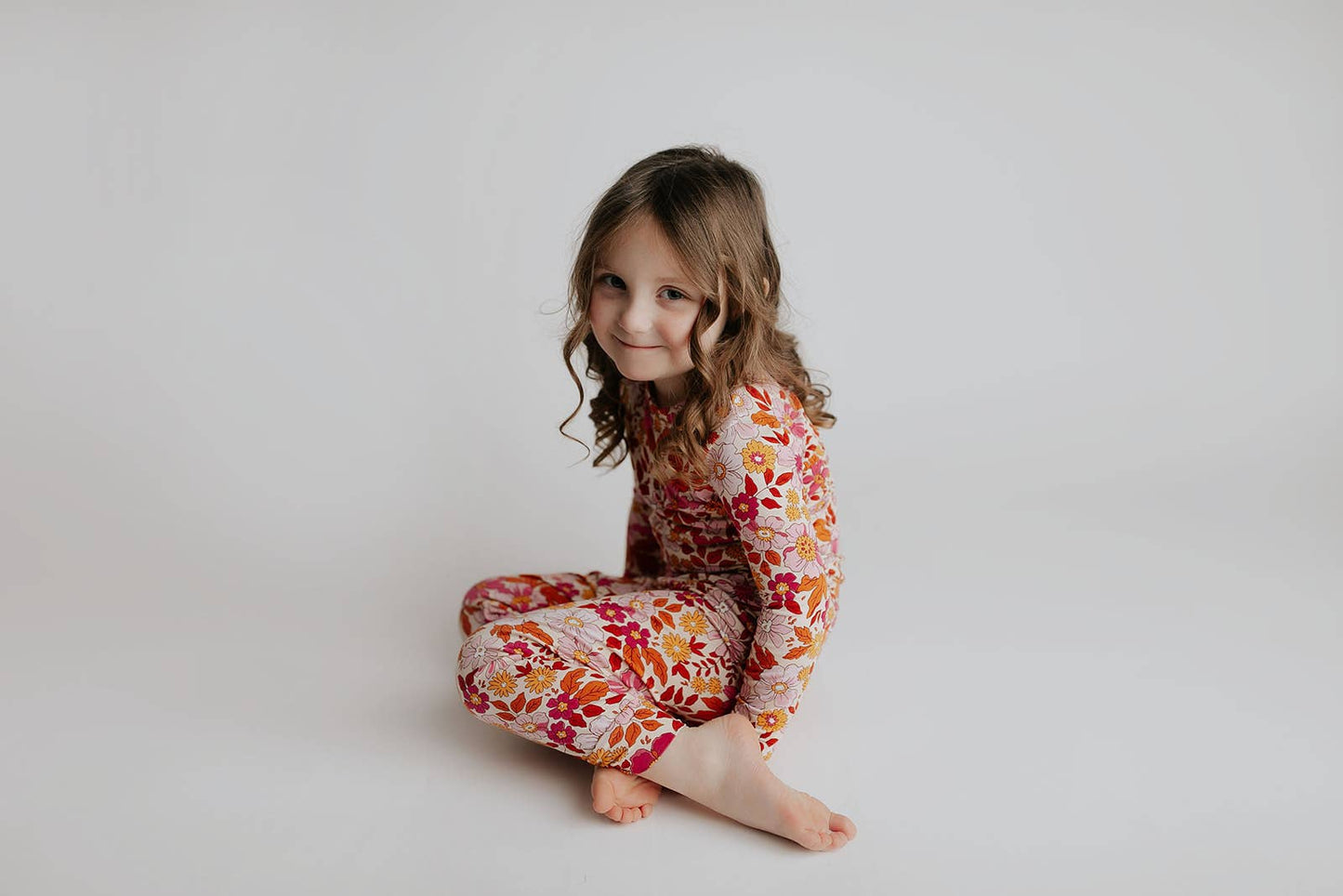 Wild Child Flower Jammies Kids Pjs & Lougewear: Newborn - 3 Montths