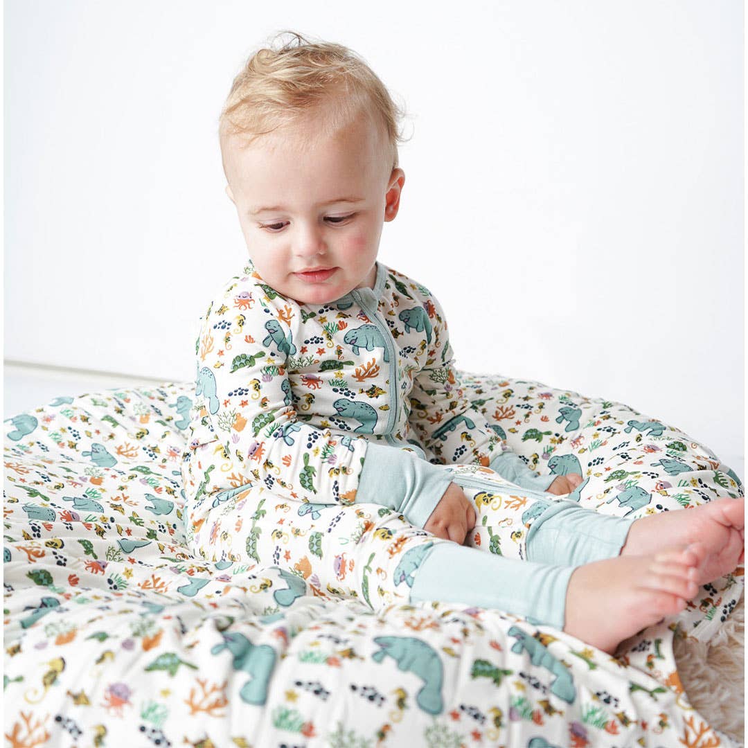 Manatee Bamboo Baby Romper