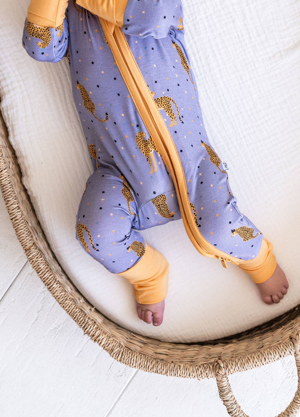 Leopard Bamboo Convertible Footie