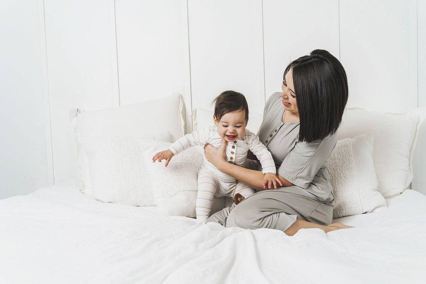 WOMENS GOWN: STRIPED ROSE