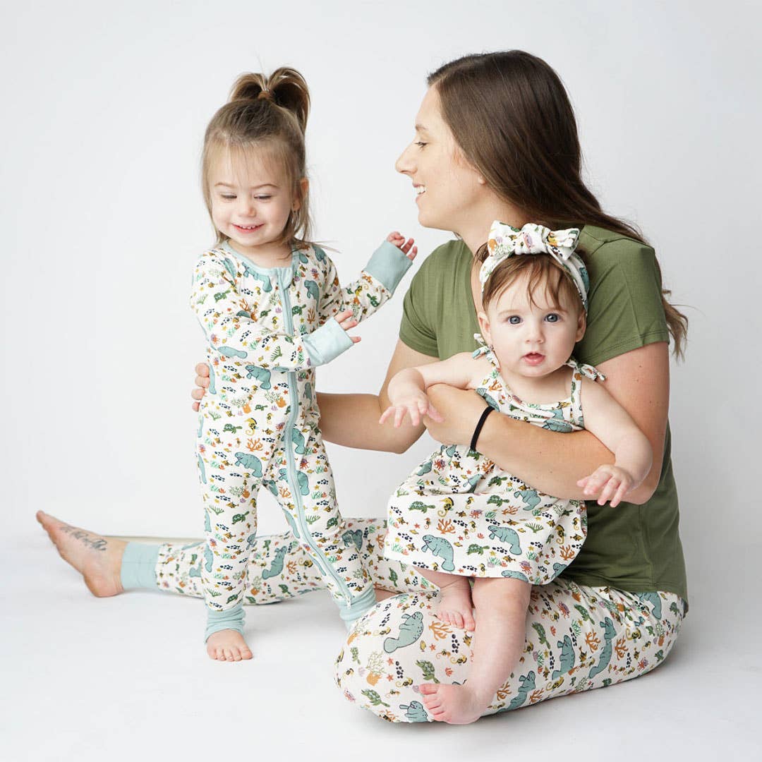 Manatee Bamboo Baby Romper