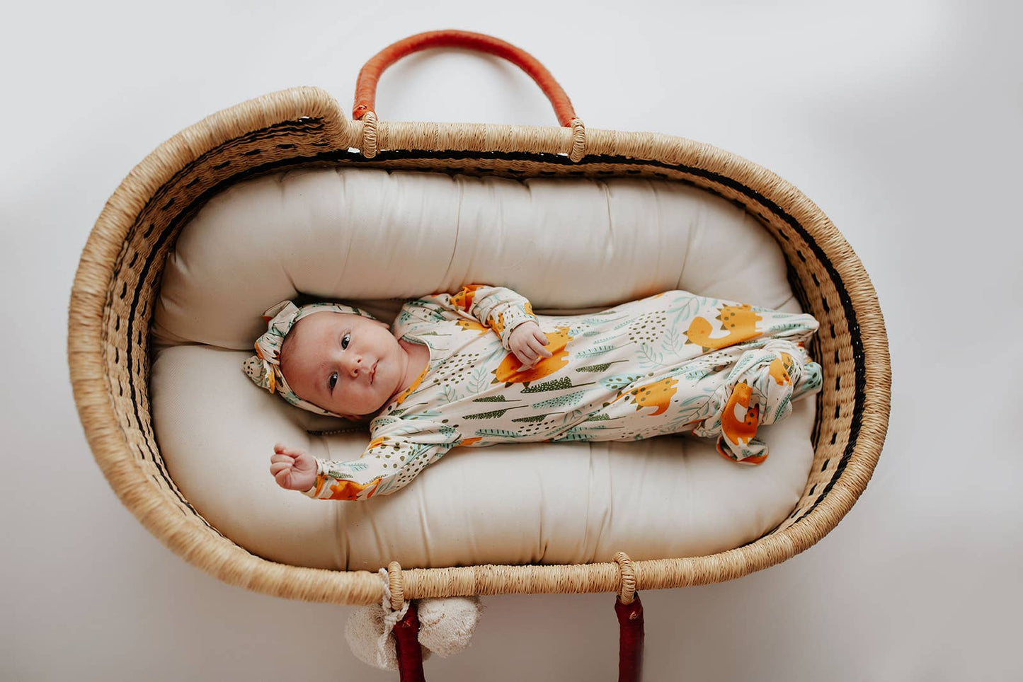 Dinosaur Knotted Gown: Gown & Hat