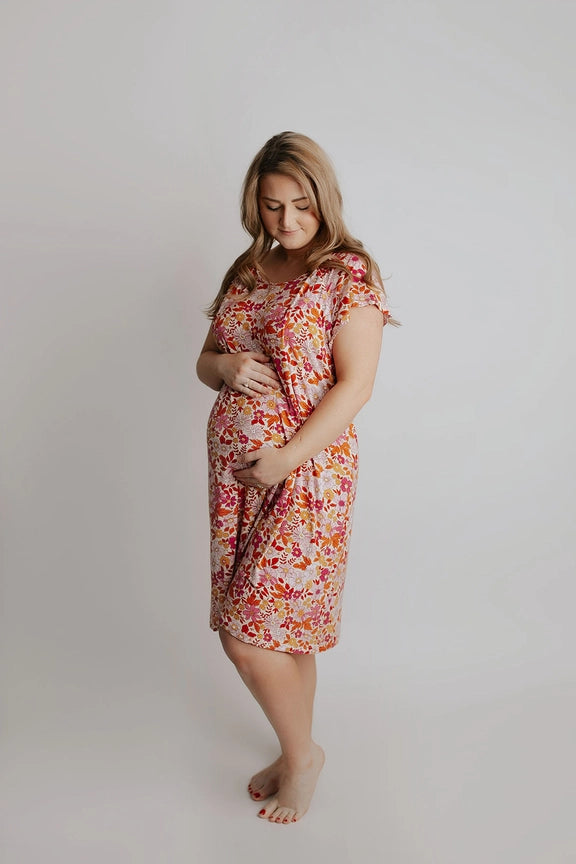 Mommy Labor, Delivery, and Nursing Gown