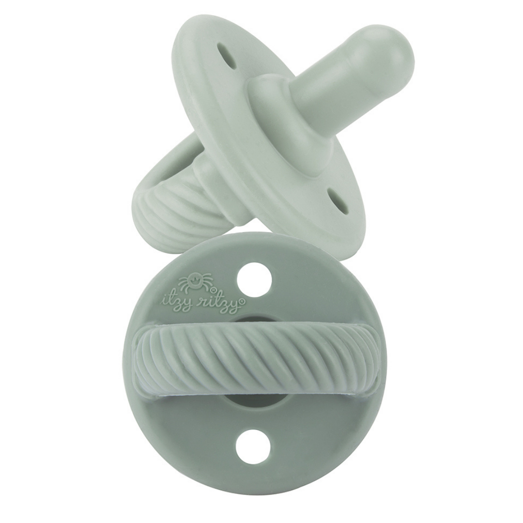 Sweetie Soother™ Pacifier Sets (2-pack): Toast + Buttercream Braids