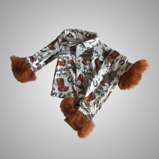 Howdy Christmas w/Fur Loungewear