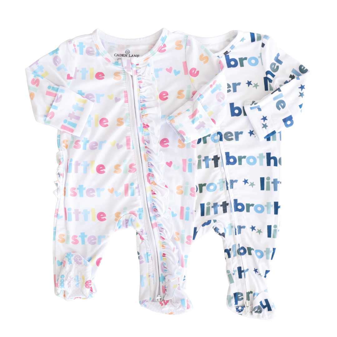 Little Brother Zipper Footie