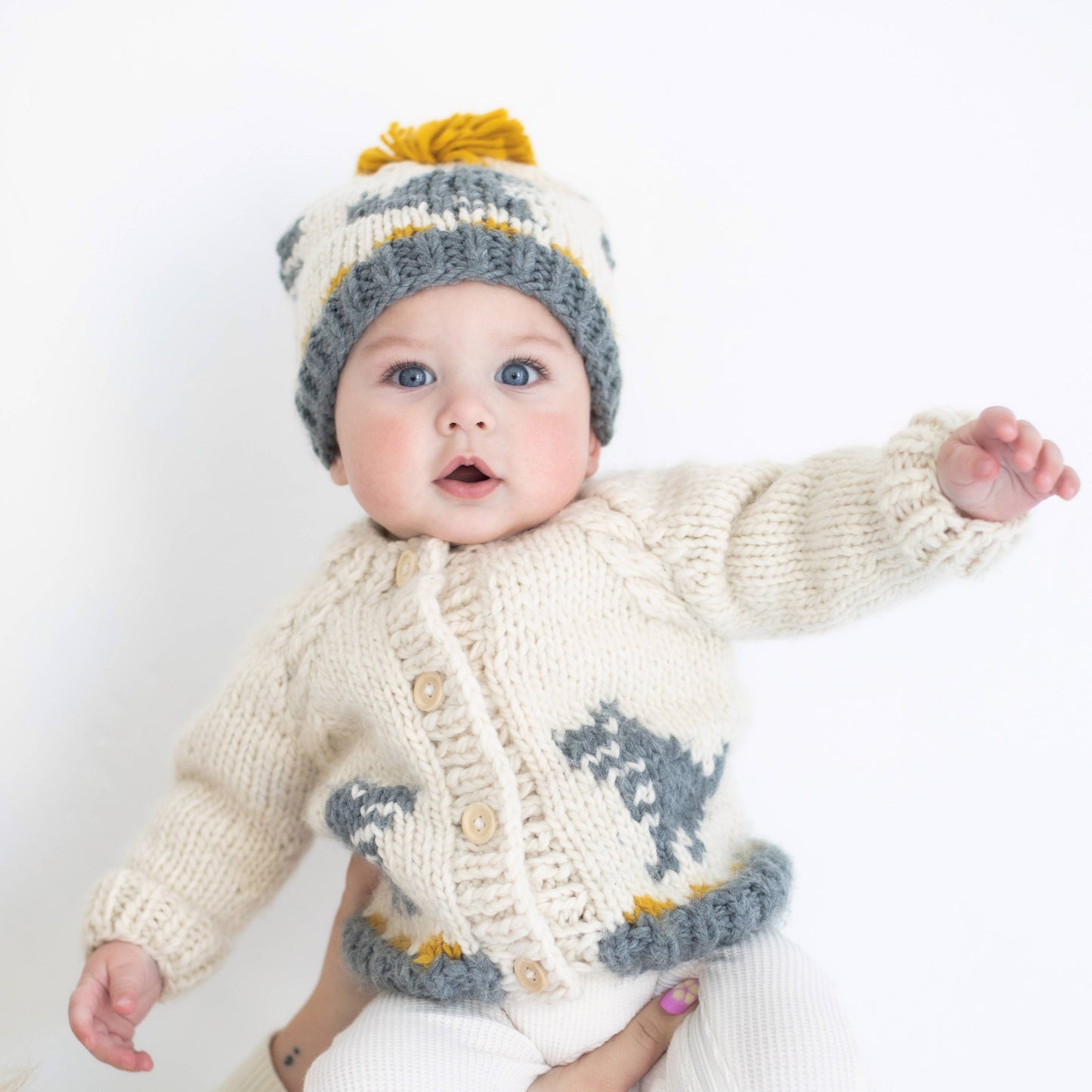 T-Rex Knit Beanie Hat Baby & Kids