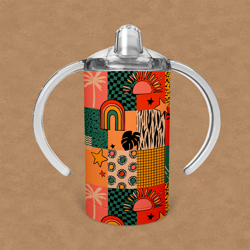 Summer Patchwork - Sippy Cup Kid Tumbler
