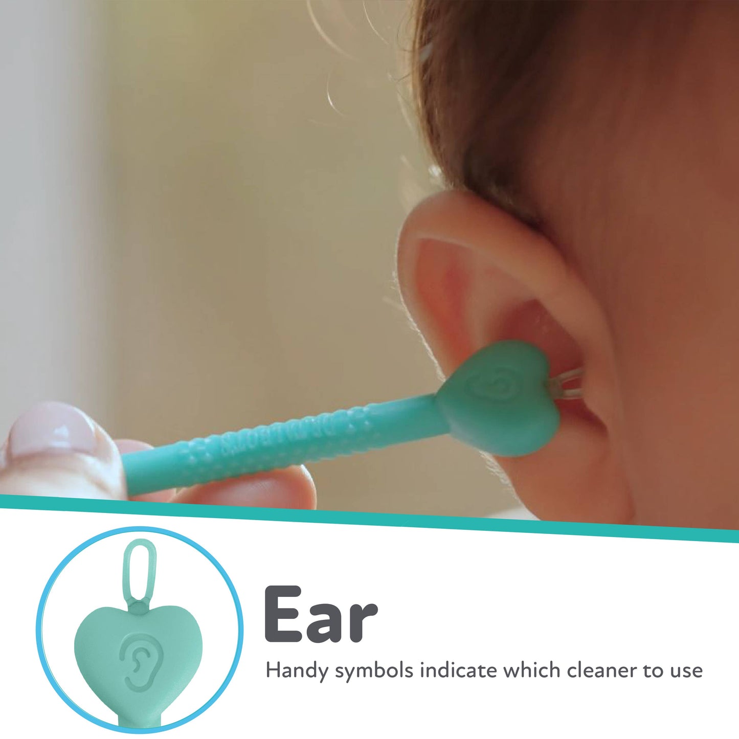 2 Pack Nose and Ear Cleaner with Case: Blue/Aqua