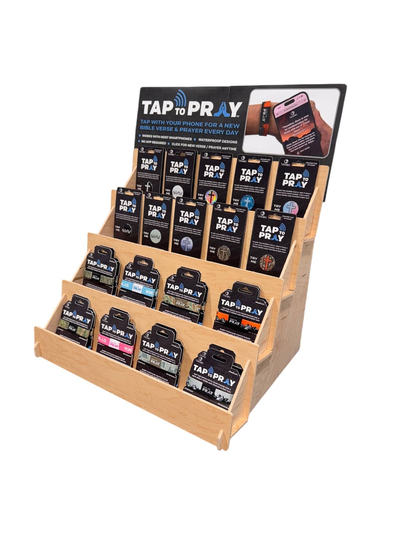Tap To Pray™ Wristbands - Forest & Tree Bark Camo: Forest Camo / Tree Bark Camo
