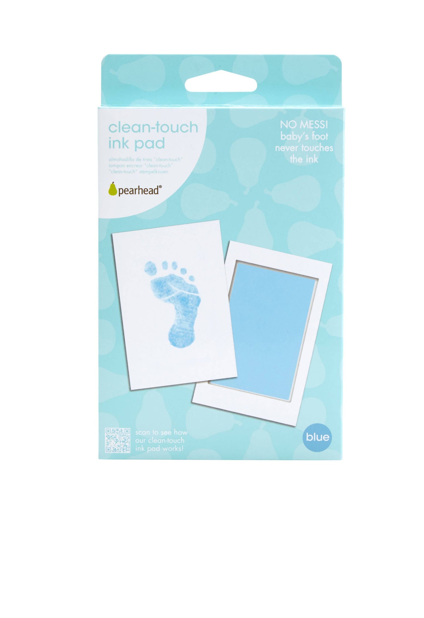 Baby Handprint or Footprint Clean-Touch Ink Pad Kit: Blue