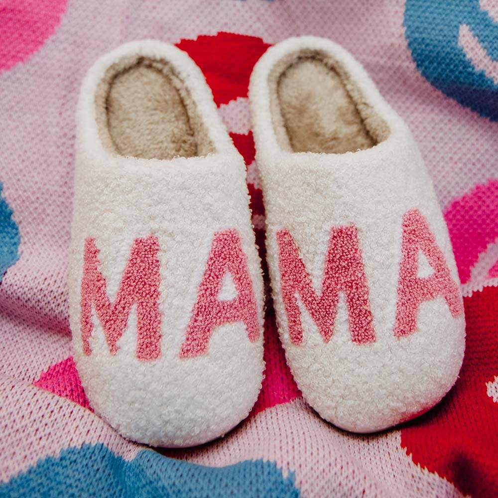 Pink MAMA Slippers:  M/L