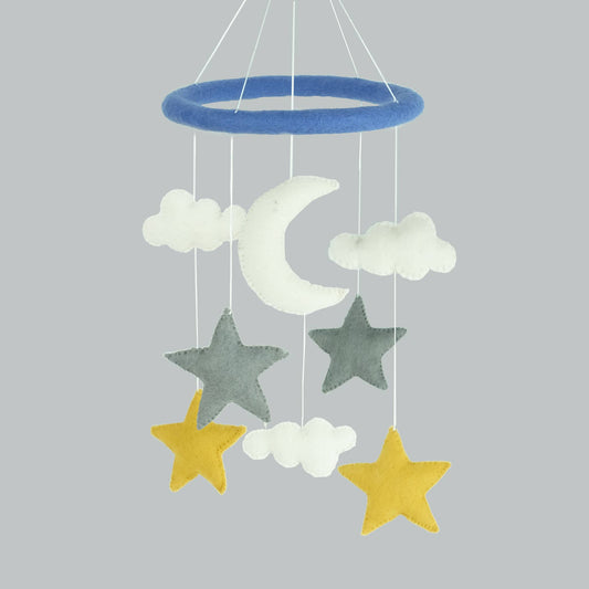 Baby Mobile - Stars and Moon - Nursery Decor