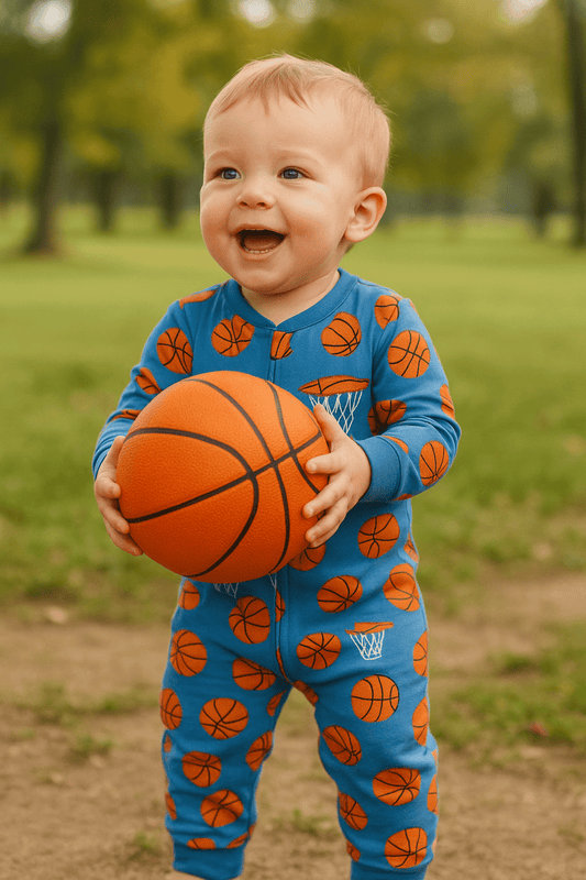 Convertible Romper Basketball Zippy