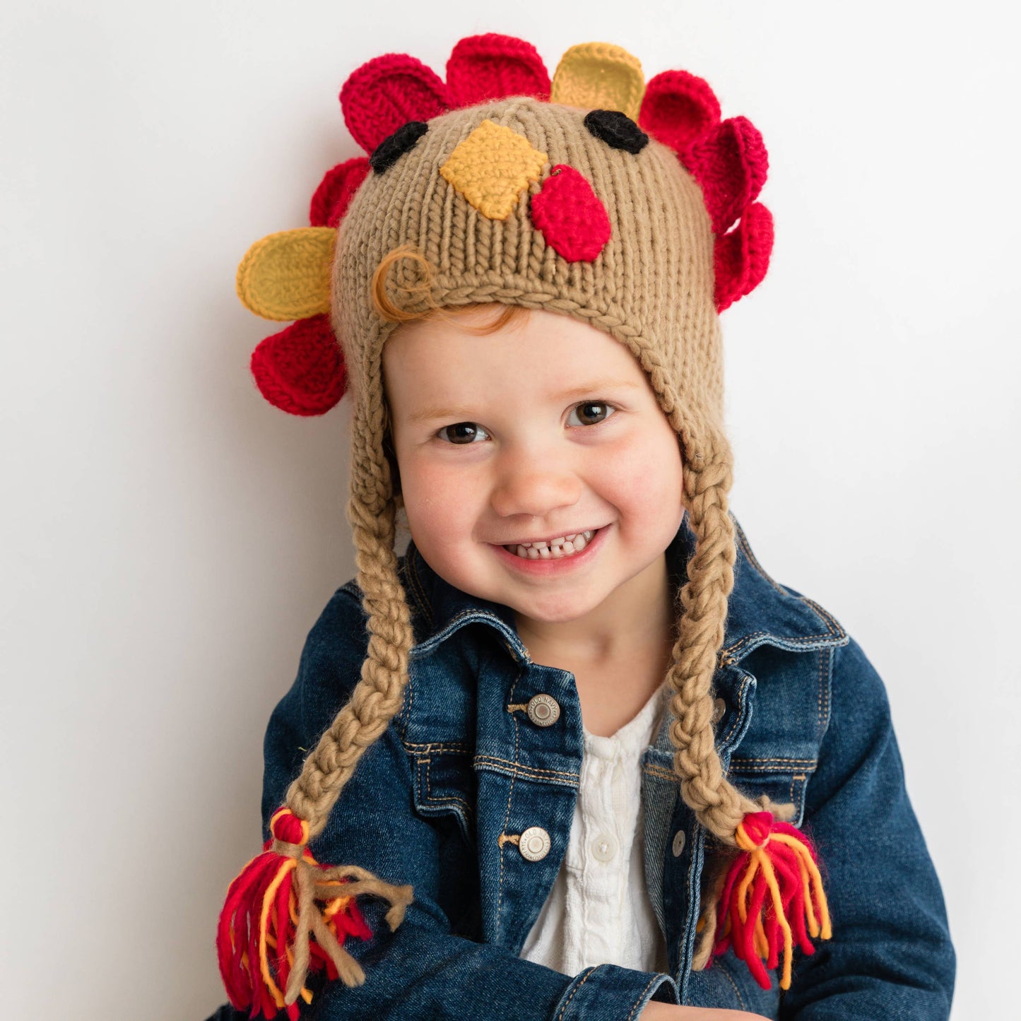 Turkey Earflap Beanie Hat Baby & Kids: 0-6M