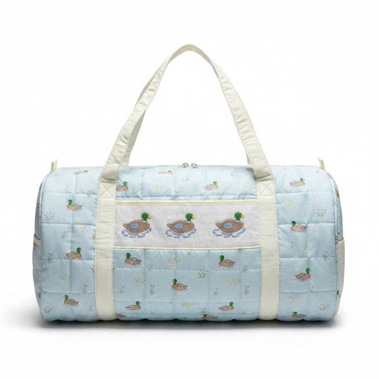 Carson and Friends Ducks on the Pond Smocked Duffel