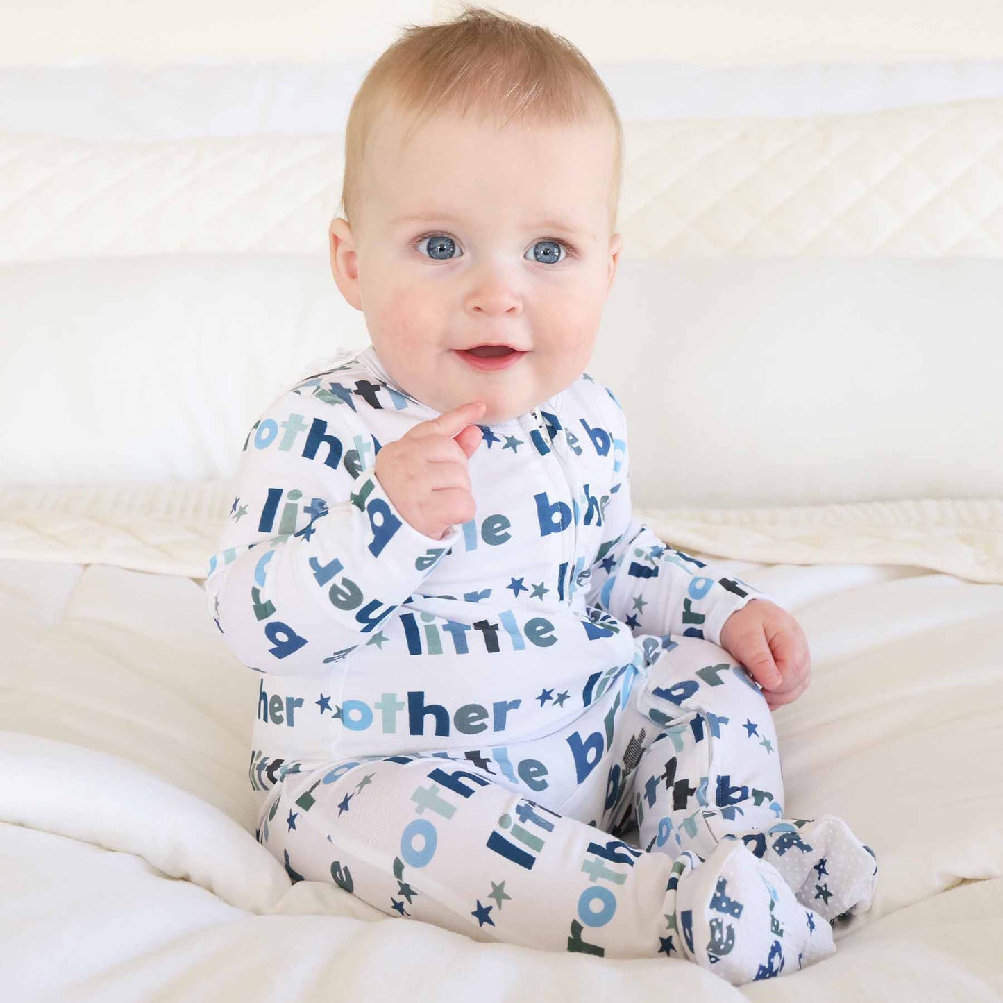 Little Brother Zipper Footie